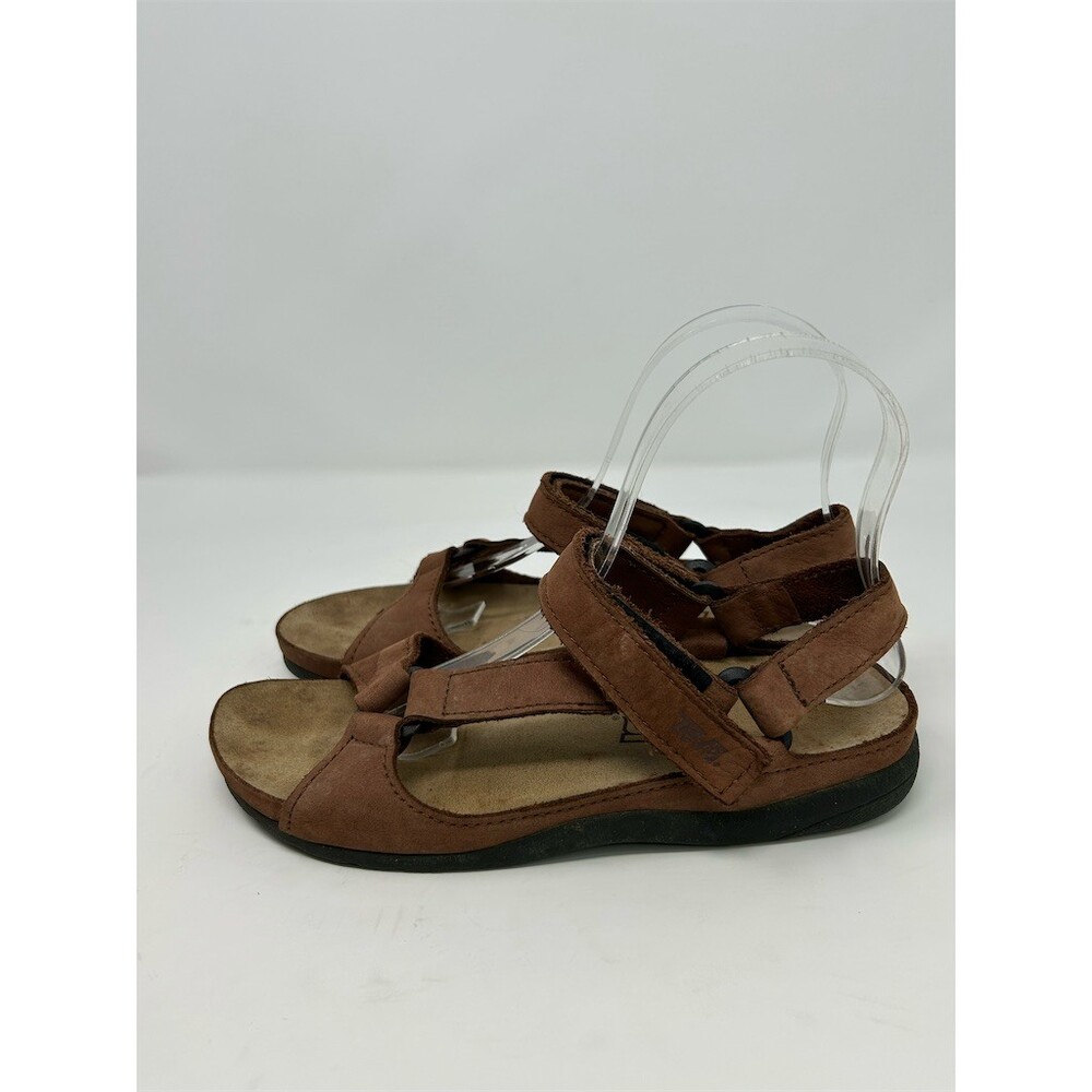Teva Womens Strappy Sport Sandals Brown Hook & Loop Adjustable Outdoor Size 8 - Picture 6 of 11